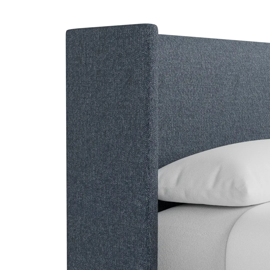 Captiva Maguire Blue 48" Upholstered Shelter Bed Captiva Maguire Blue 48" Upholstered Shelter Bed