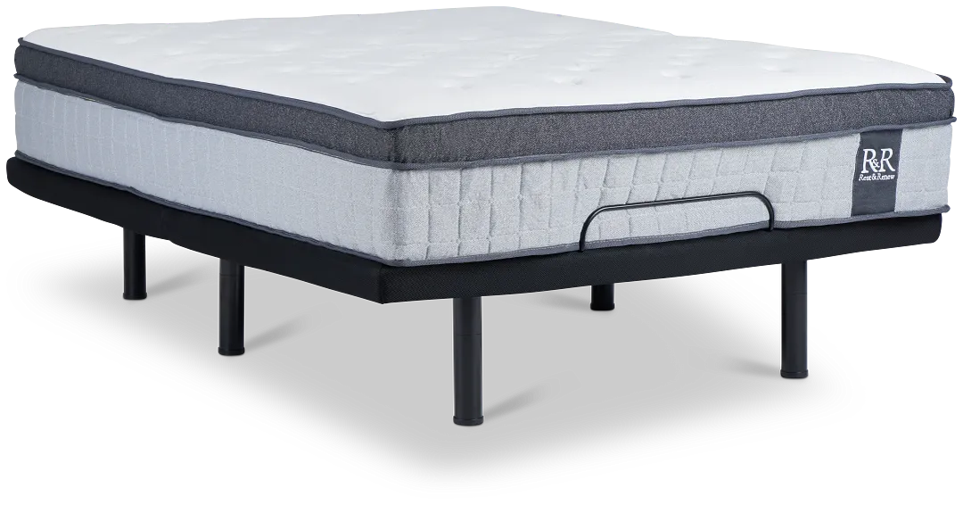 Rest & Renew By Zinus Pocket Innerspring 14" Elite Adjustable Mattress Set