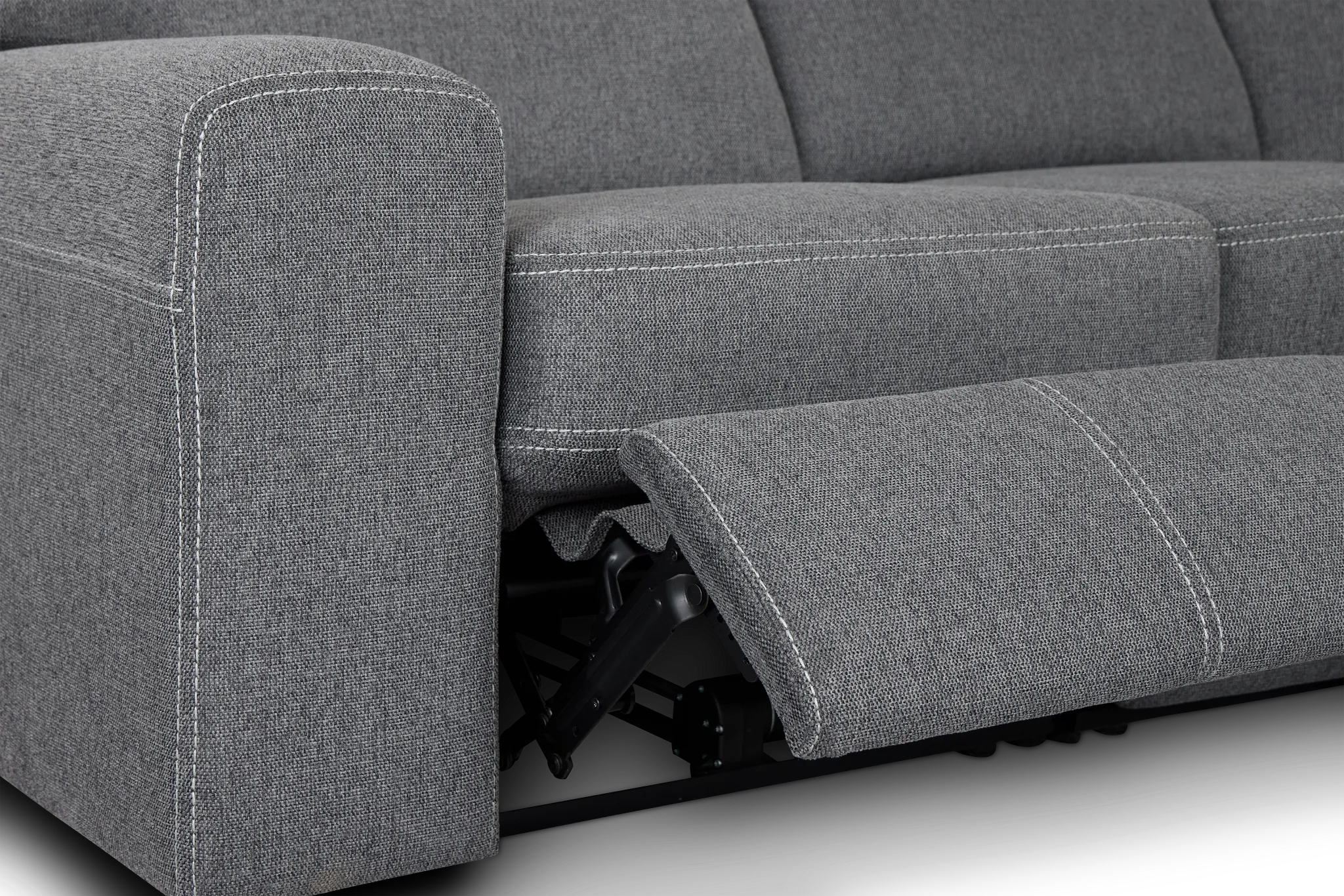 Callum Dark Gray Storage Medium Right Triple Power Chaise Sleeper Sectional