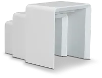 Zayden White Set Of 3 Nesting End Table