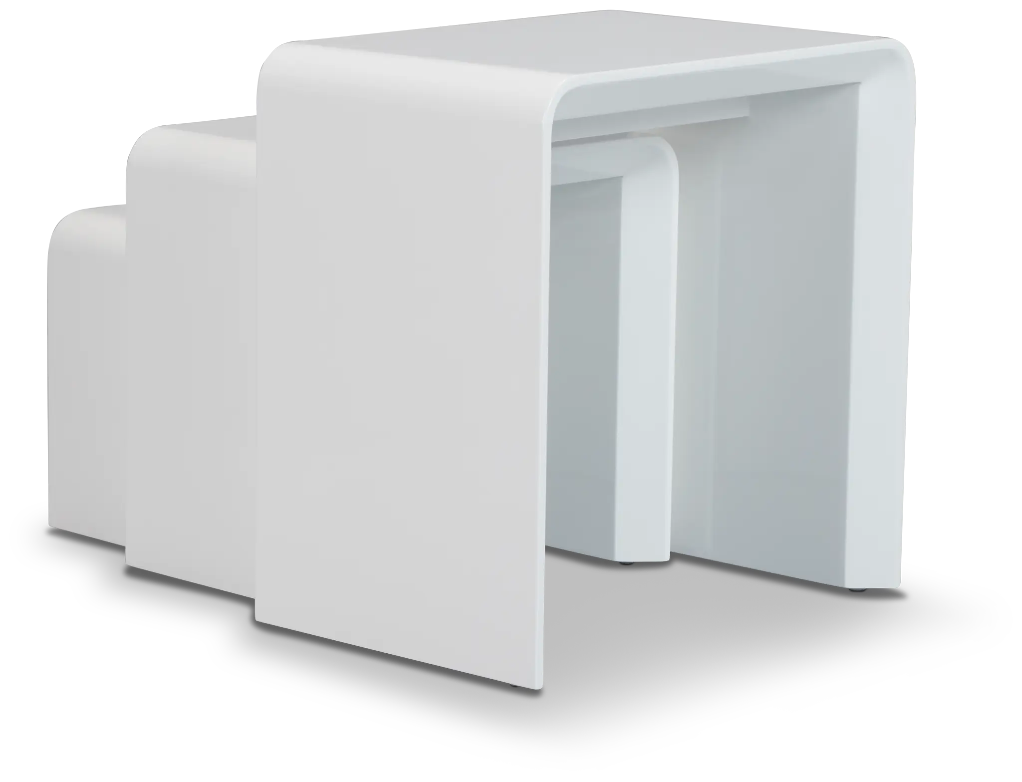 Zayden White Set Of 3 Nesting End Table Zayden White Set Of 3 Nesting End Table