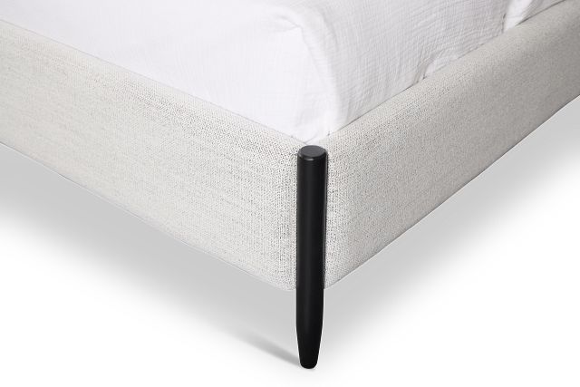Stockton Black Uph Panel Bed