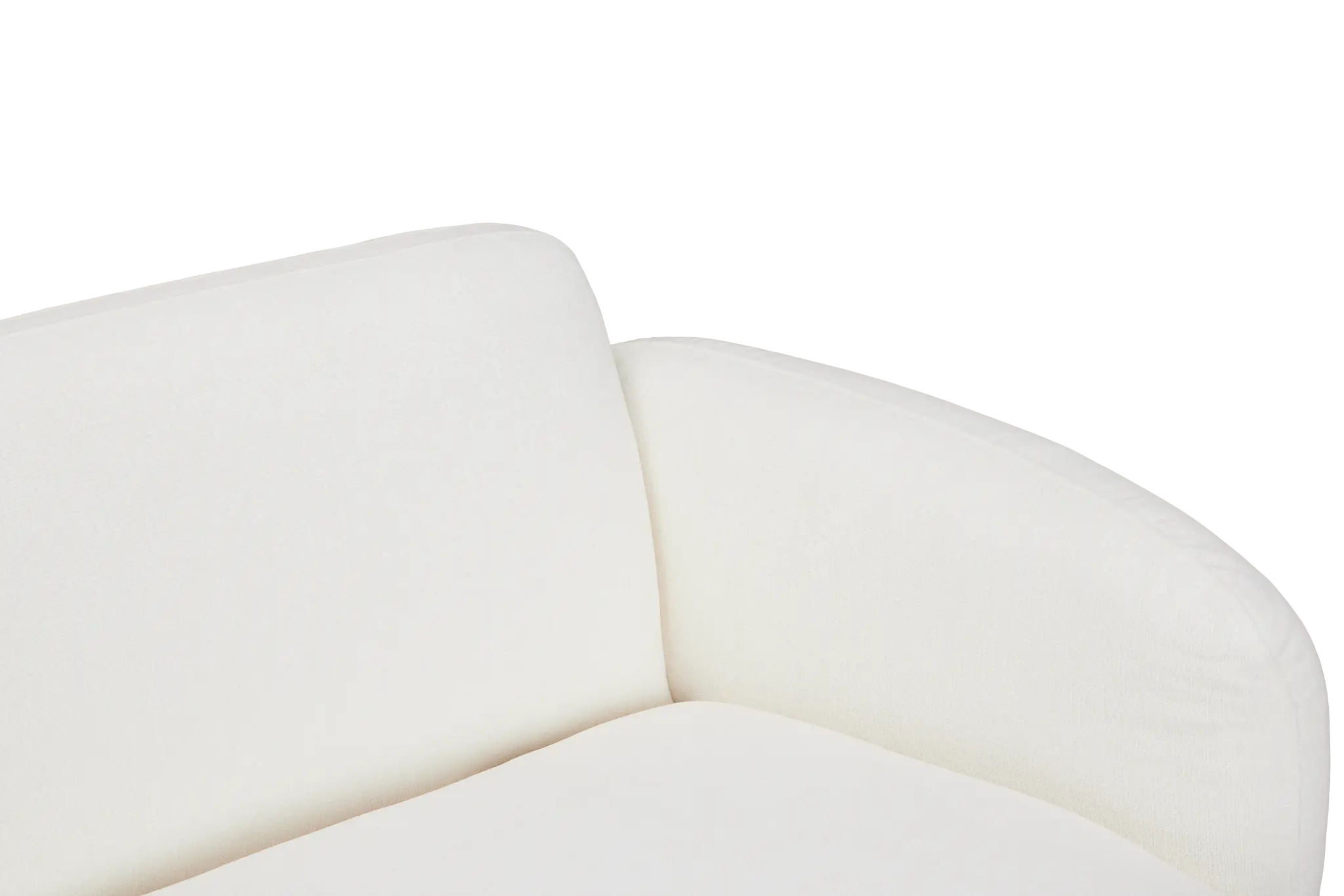 Halsey White Fabric Medium Right Facing Cuddler Sectional Halsey White Fabric Medium Right Facing Cuddler Sectional