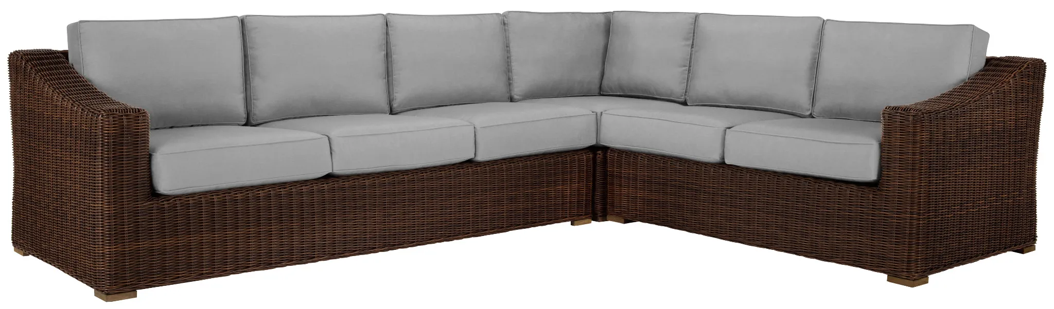 Canyon Dark Brown Gray Medium Left Sectional