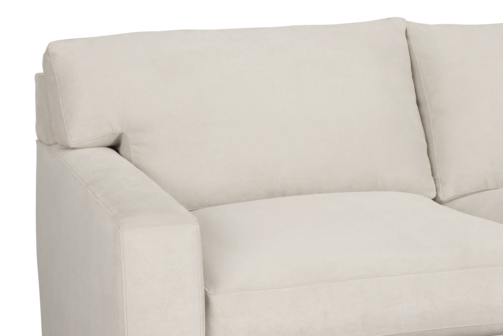 Hudson Gray Fabric Loveseat