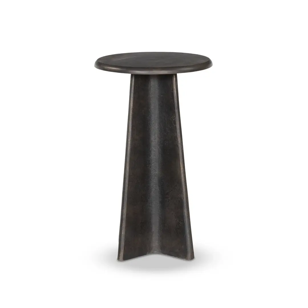 Remo Bronze Metal Round End Table Remo Bronze Metal Round End Table