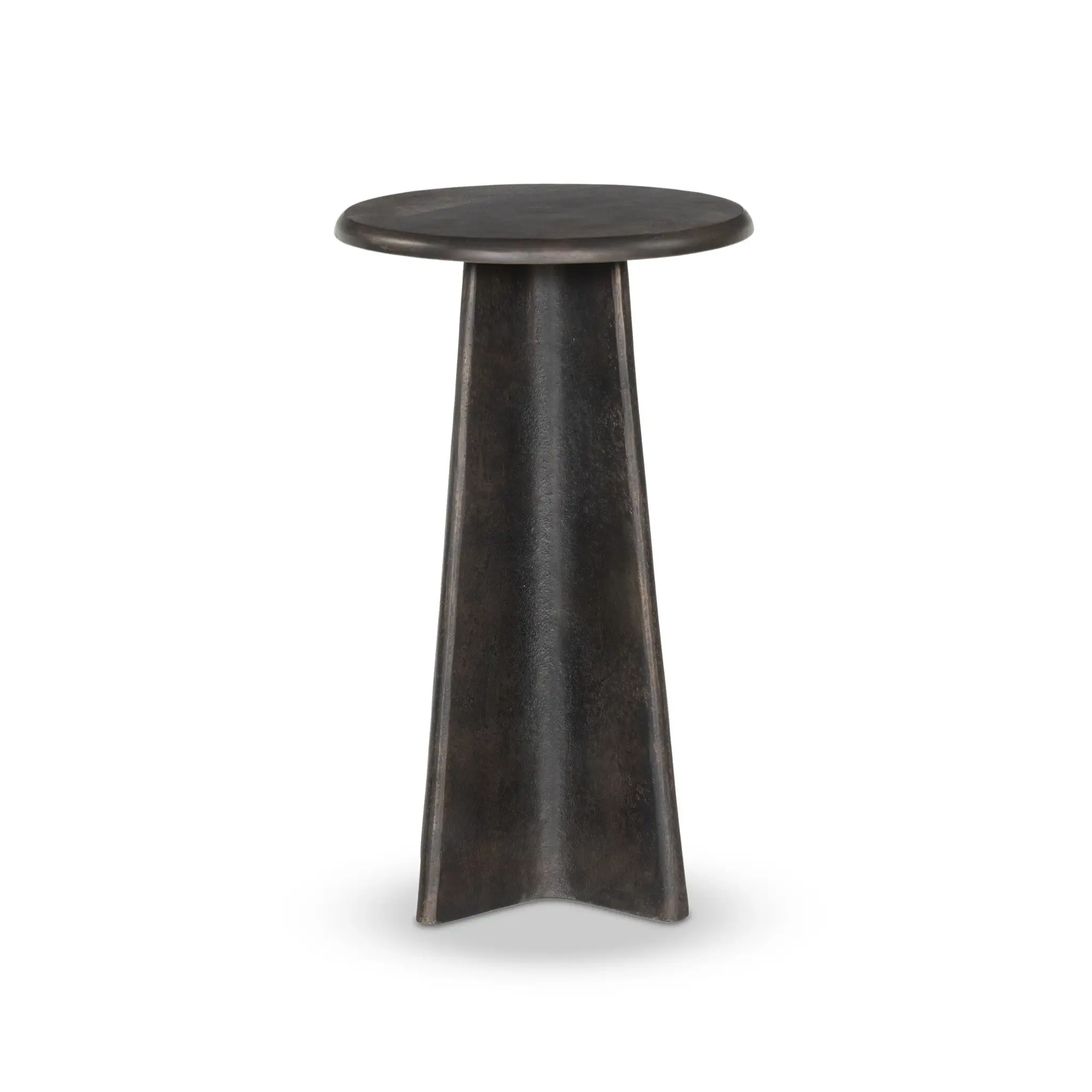 Remo Bronze Metal Round End Table Remo Bronze Metal Round End Table