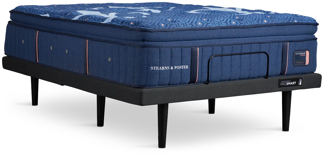 Stearns & Foster Lux Estate Soft Ergo Prosmart Adjustable Mattress Set