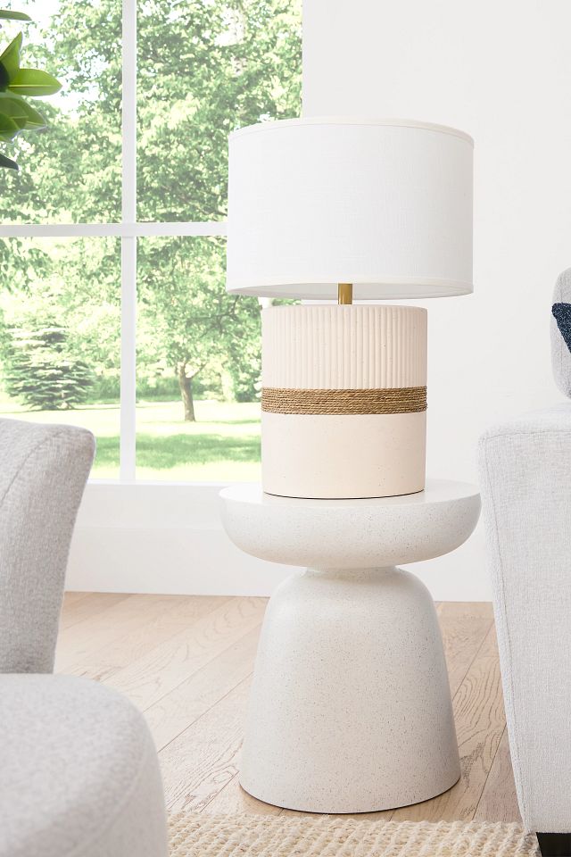 Tai White End Table