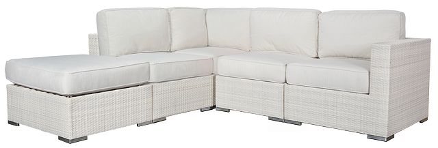 Biscayne White 5-piece Modular Sectional