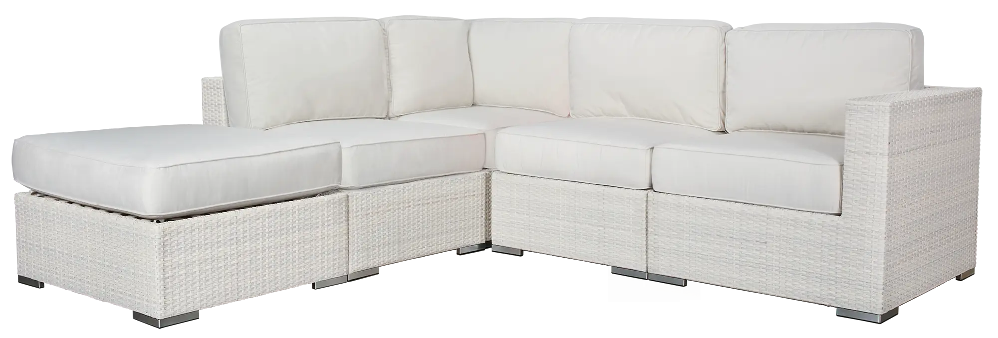 Biscayne White 5-piece Modular Sectional Biscayne White 5-piece Modular Sectional