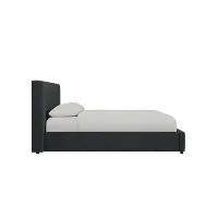 Grayton Elite Black 44" Upholstered Platform Bed