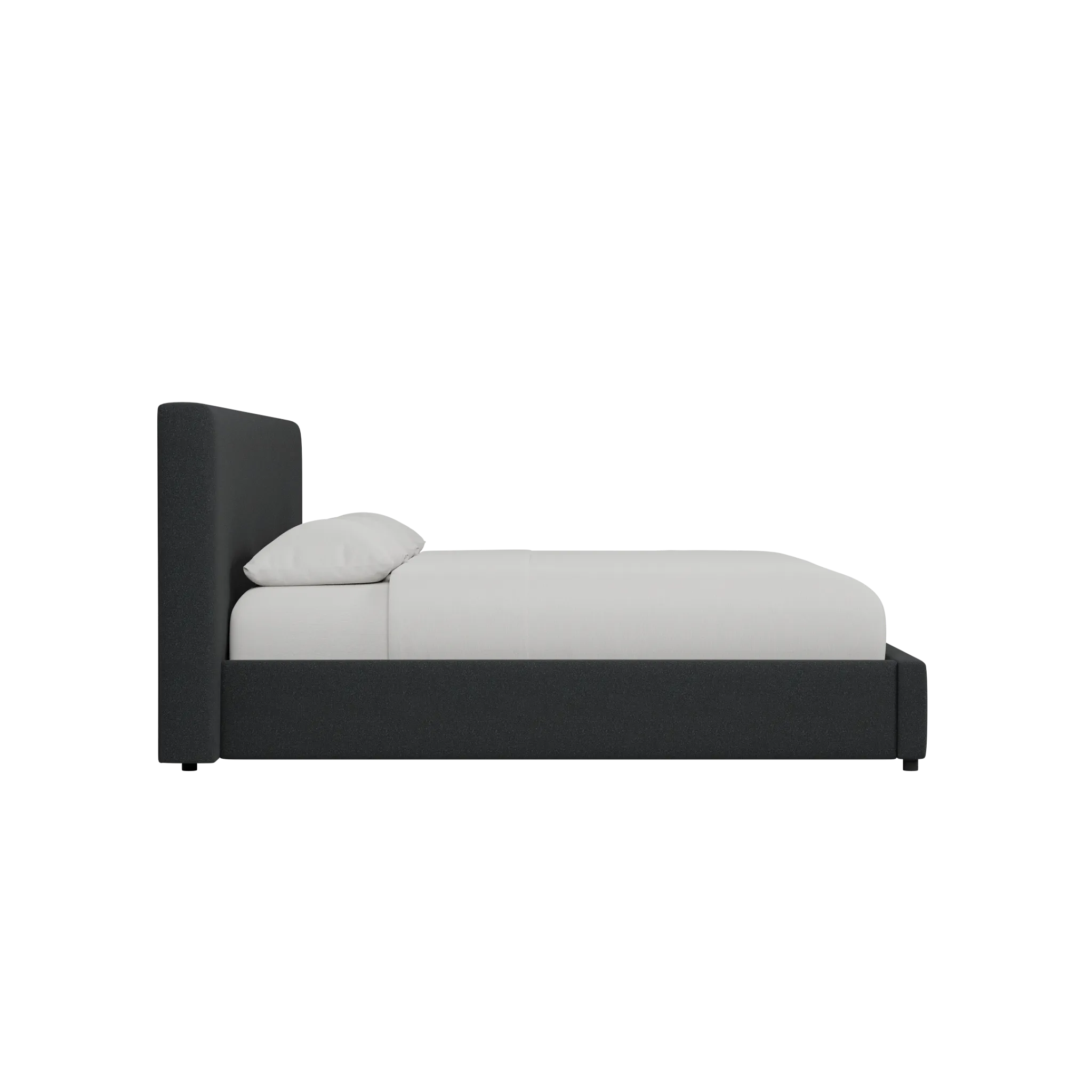 Grayton Elite Black 44" Upholstered Platform Bed