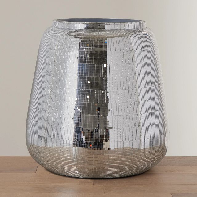 Zinnia Silver Vase