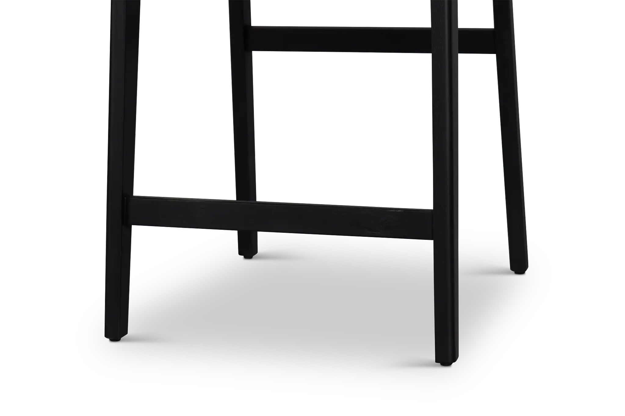 Santorini Black 24" Upholstered Barstool Santorini Black 24" Upholstered Barstool