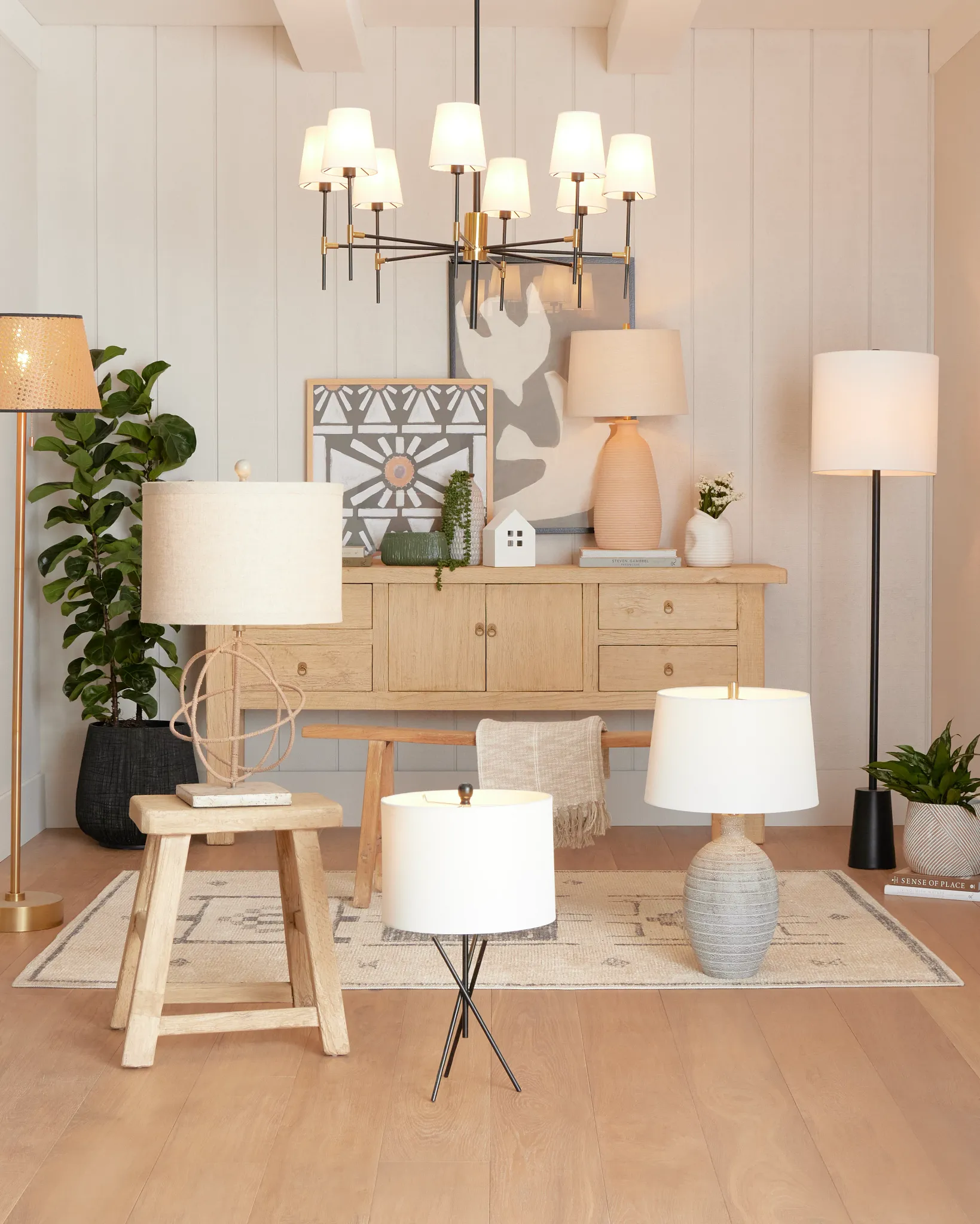 Tripod Metal Table Lamp