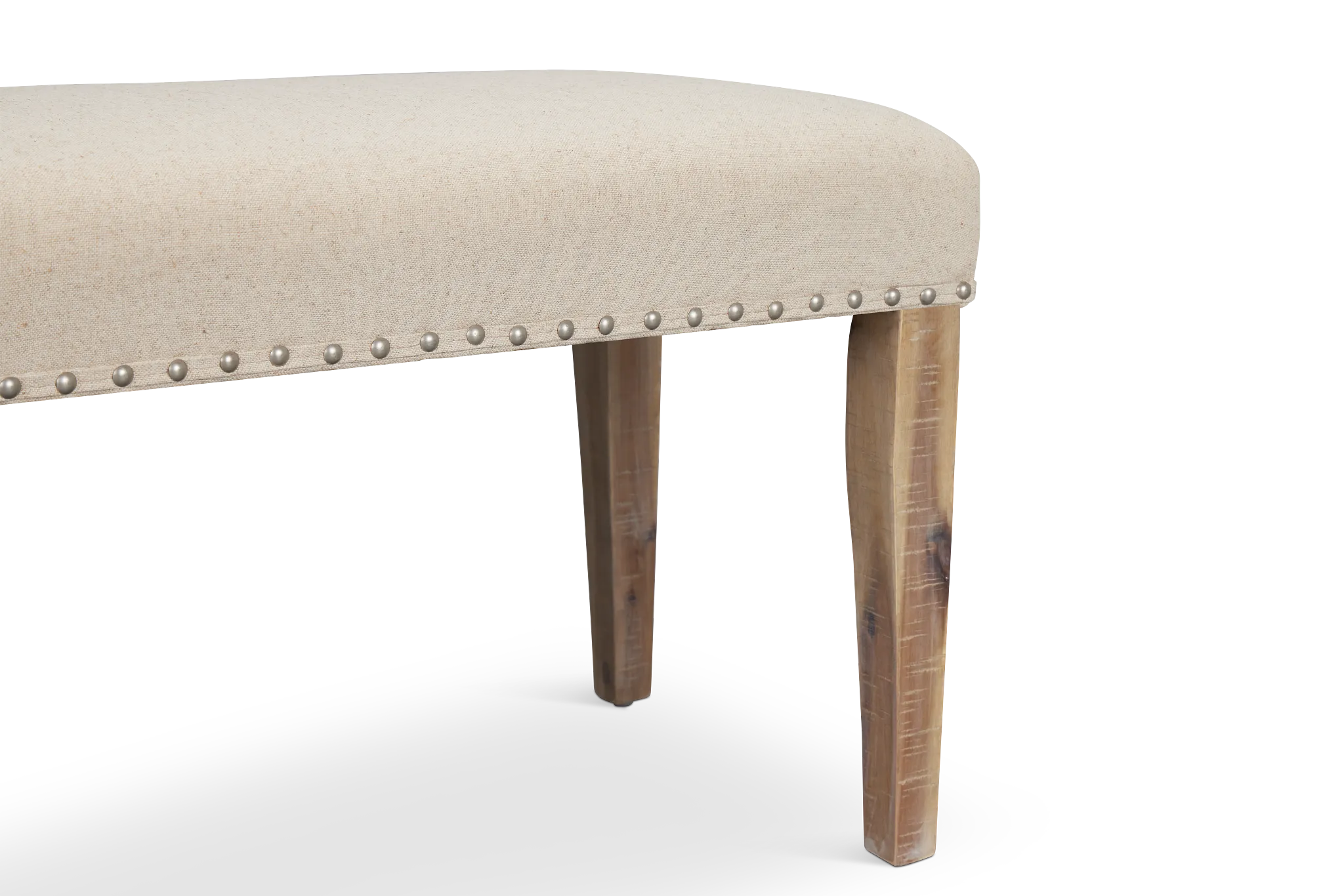 Joplin Light Tone Upholstered Dining Bench