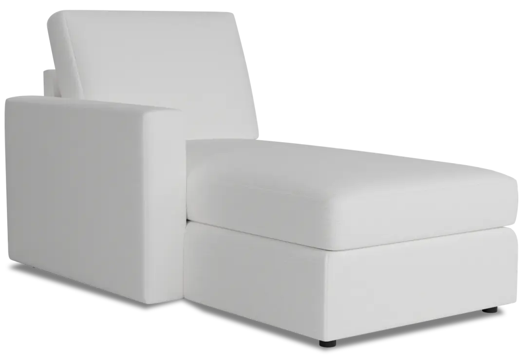 Citymod White Fabric Left Chaise Citymod White Fabric Left Chaise
