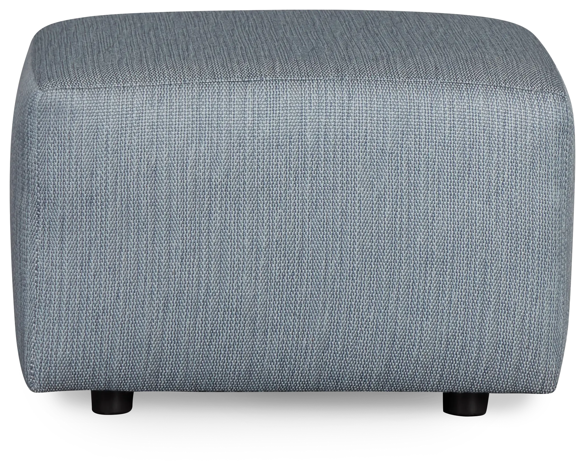 Rhodes Light Blue Fabric Ottoman Rhodes Light Blue Fabric Ottoman
