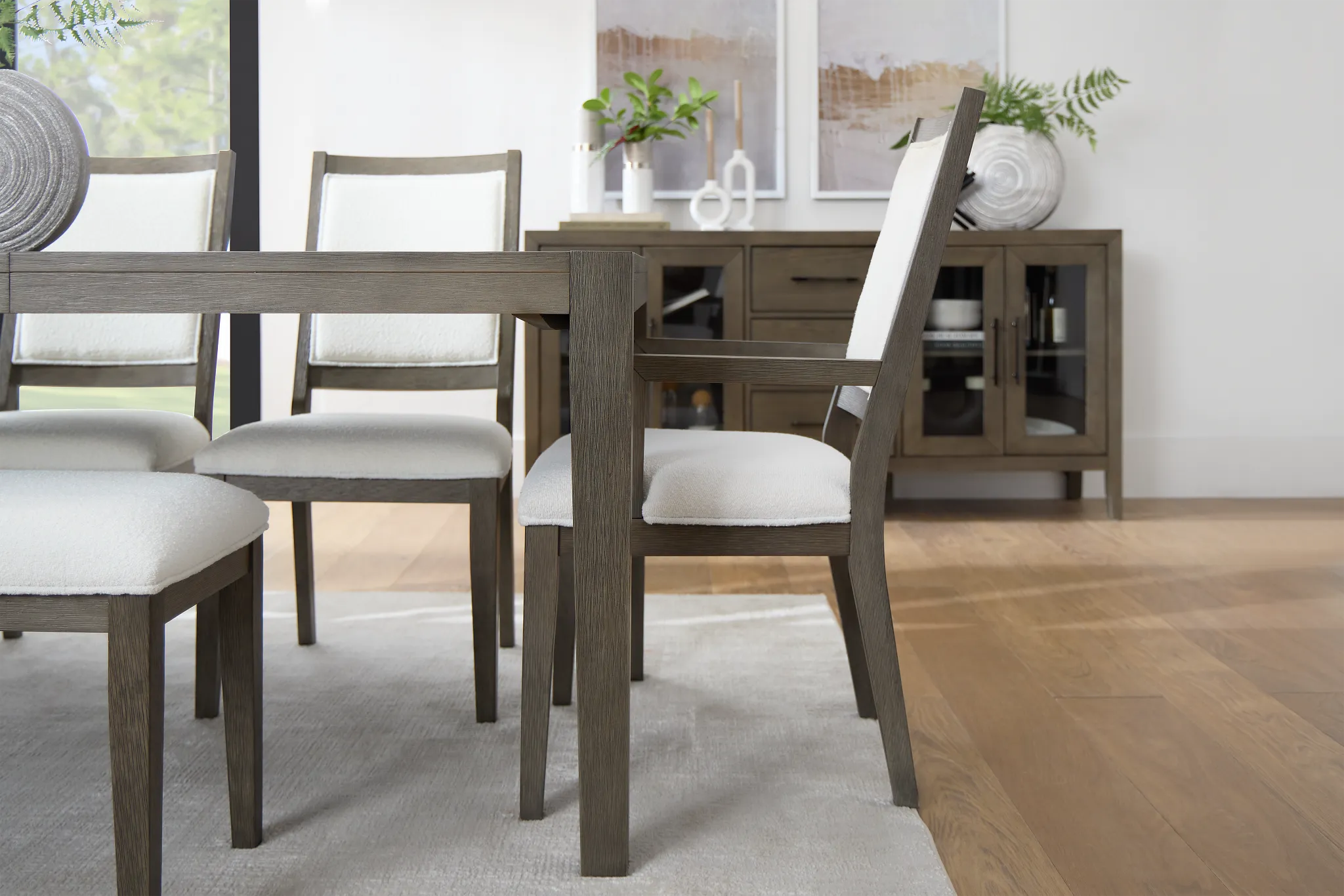 Alden Gray Rectangular Table