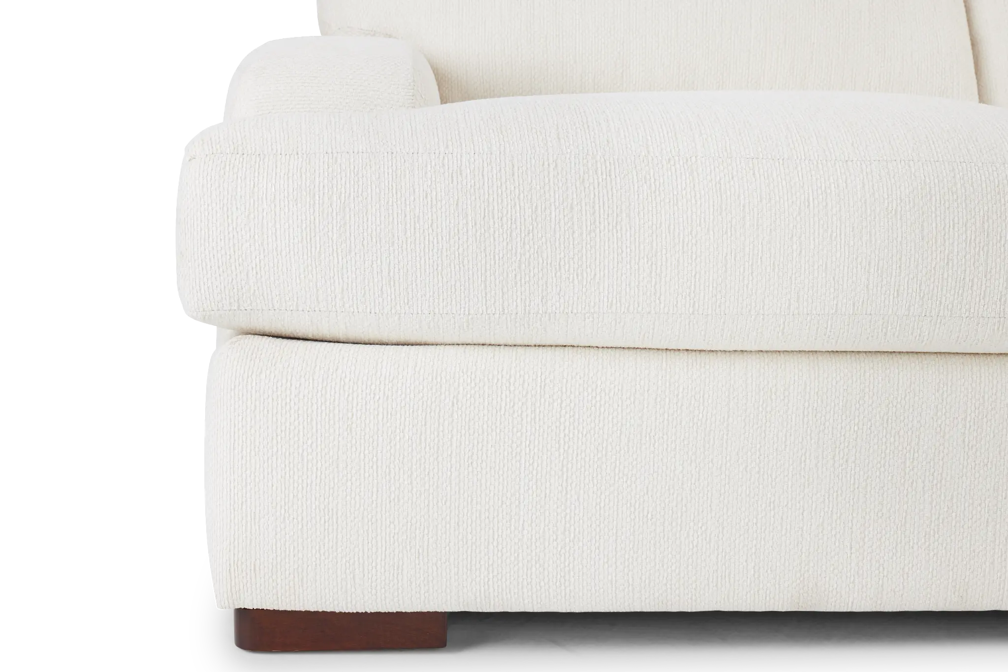 Alpha White Fabric Large Right Chaise Sectional Alpha White Fabric Large Right Chaise Sectional