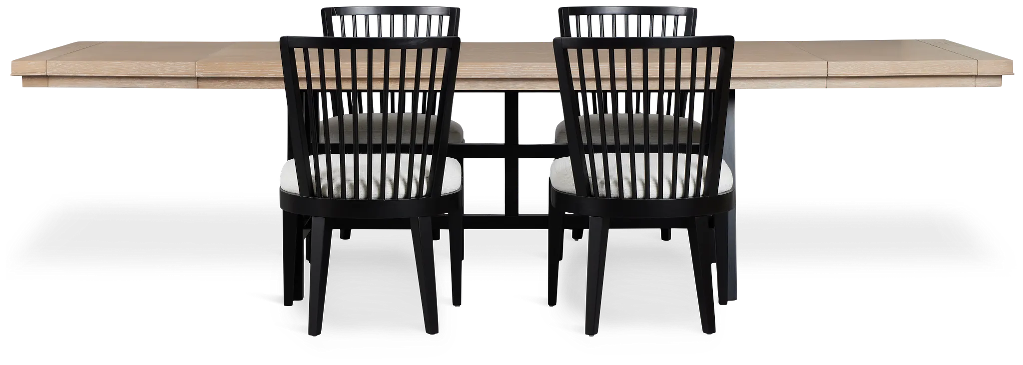 Southlake Two-tone Rectangular Table & 4 Wood Chairs