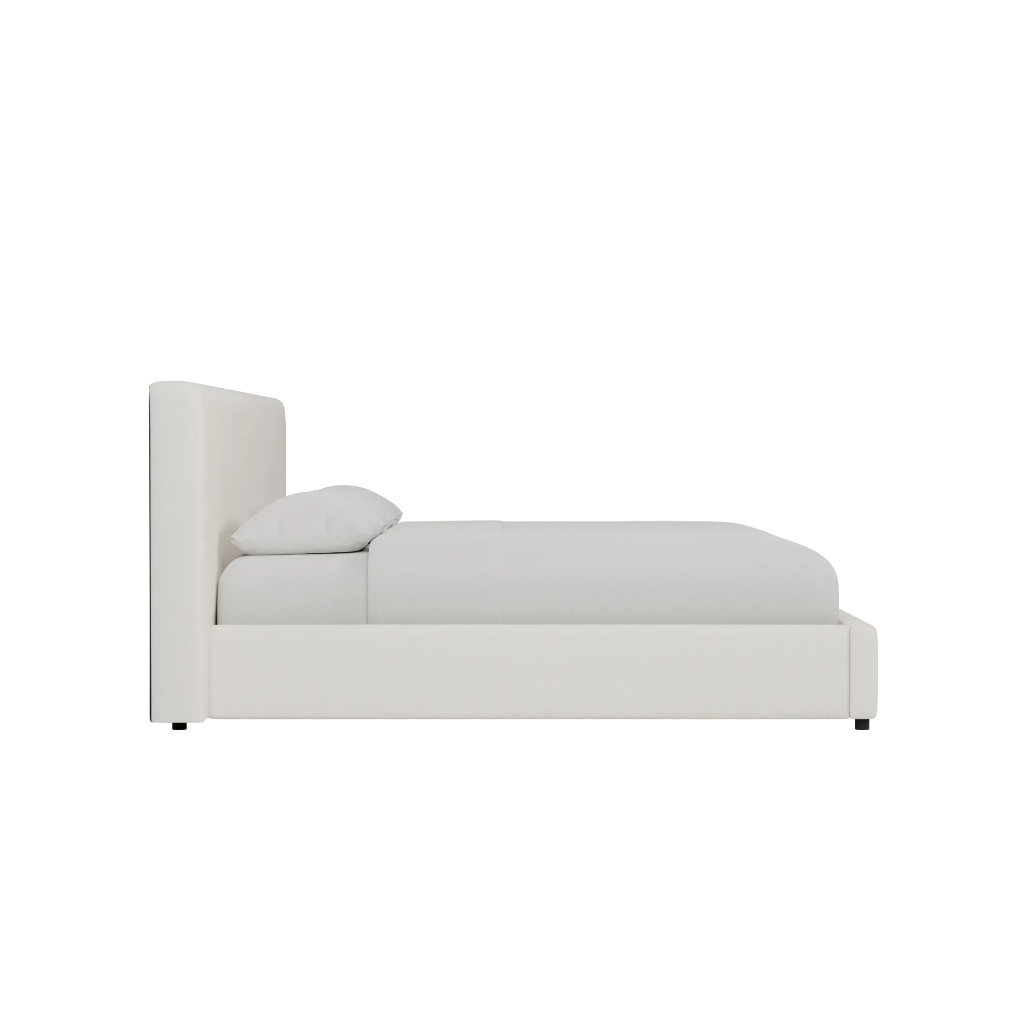 Grayton Gellar Beige 44" Upholstered Platform Bed