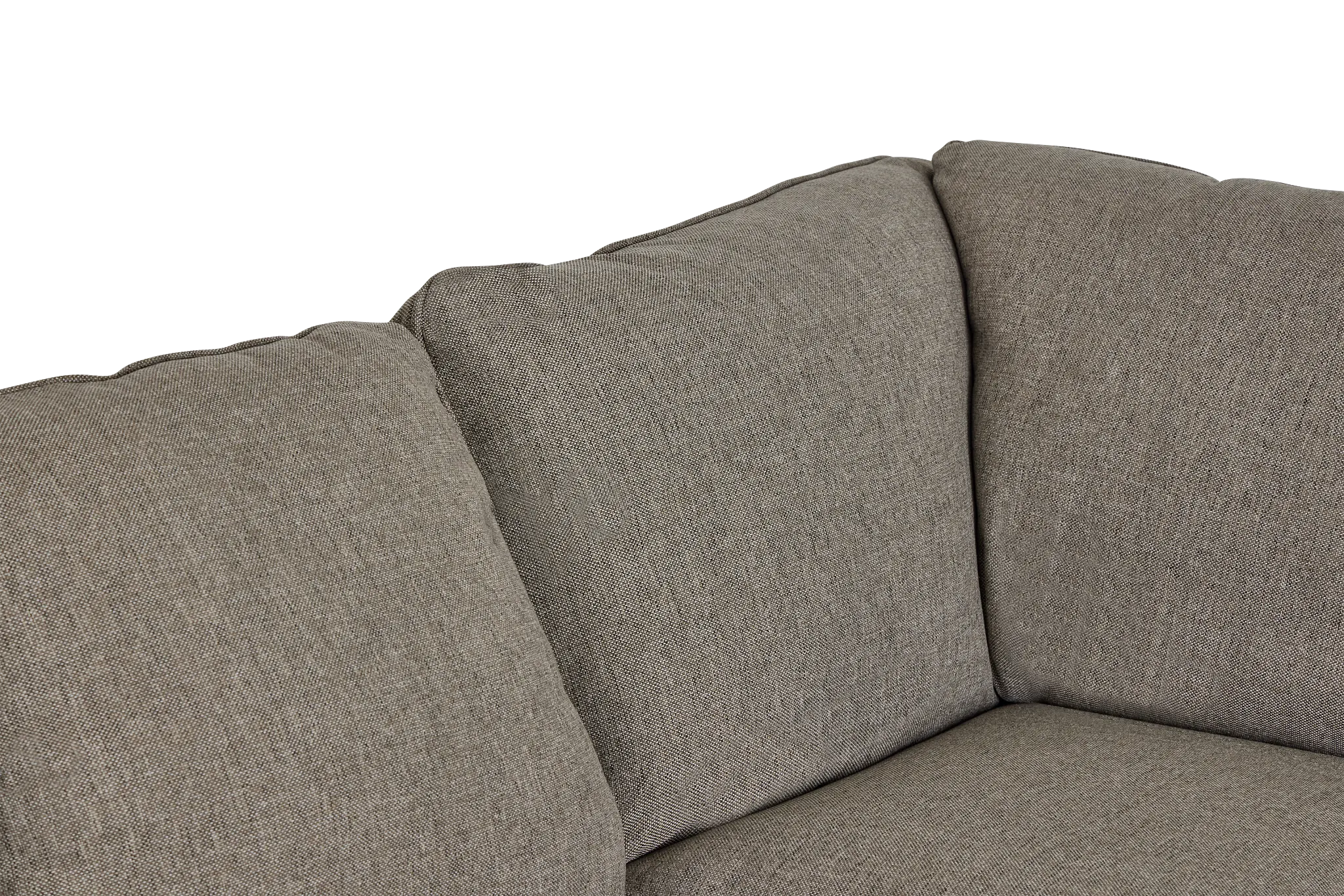 Asheville Brown Fabric Large Left Chaise Sectional