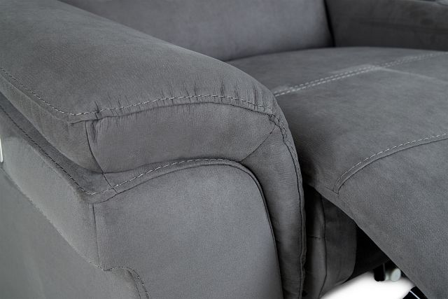 Sentinel Dark Gray Micro Large Dual Power Reclining Two-arm Sectional (6)