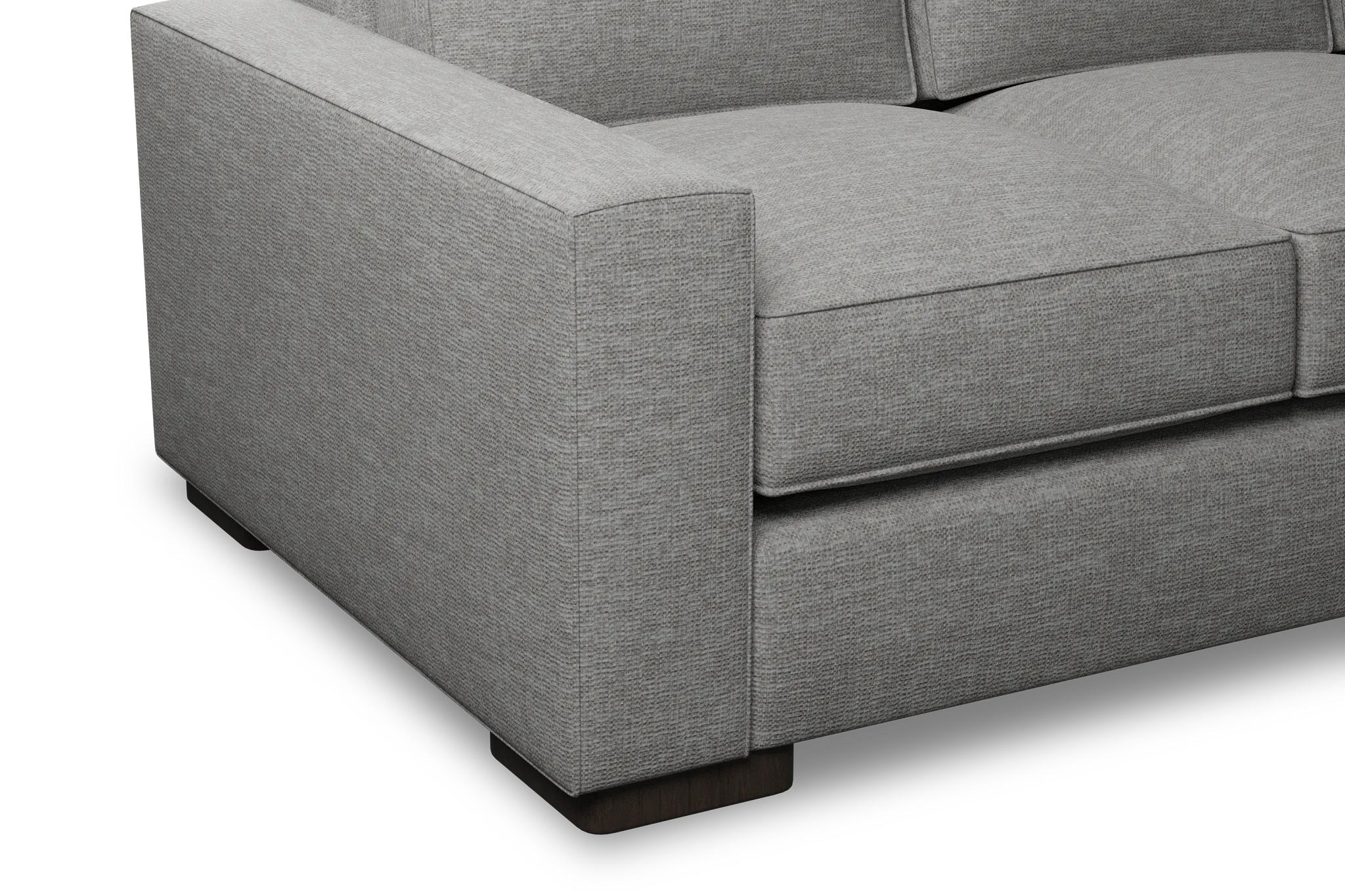 Edgewater Victory Gray 84" Sofa W/ 3 Cushions