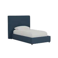 Grayton Elite Navy 54" Upholstered Platform Bed