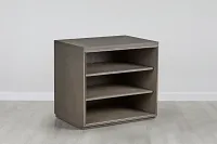 Highline Gray Open Cabinet