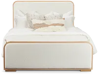 Malibu Light Tone Uph Panel Bed