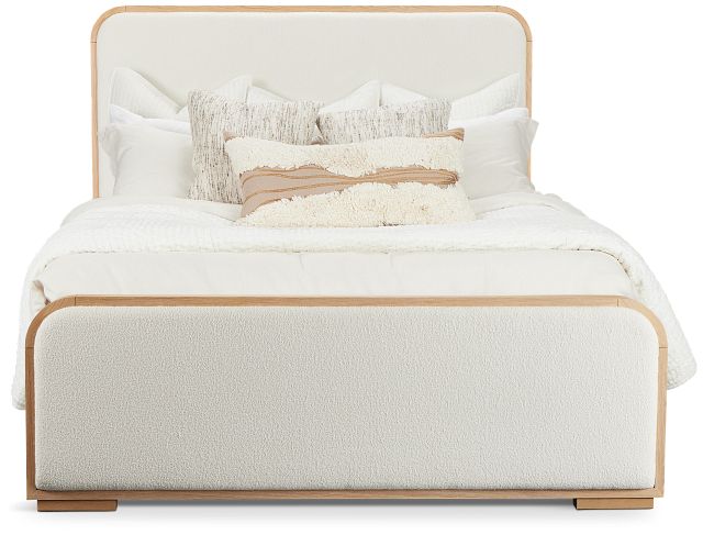 Malibu Light Tone Uph Panel Bed