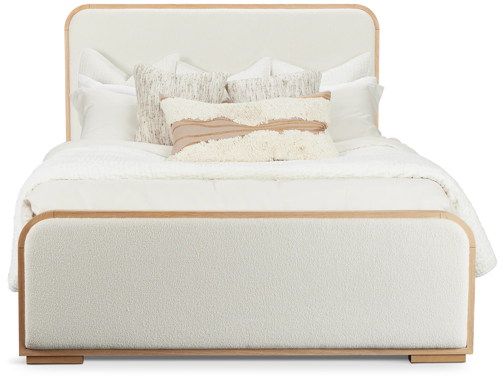 Malibu Light Tone Uph Panel Bed