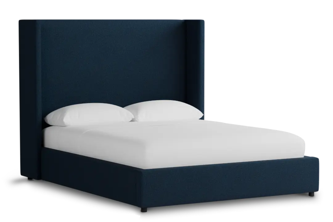 Captiva Elite Navy 60" Upholstered Shelter Bed Captiva Elite Navy 60" Upholstered Shelter Bed