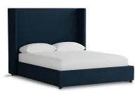 Captiva Elite Navy 60" Upholstered Shelter Bed