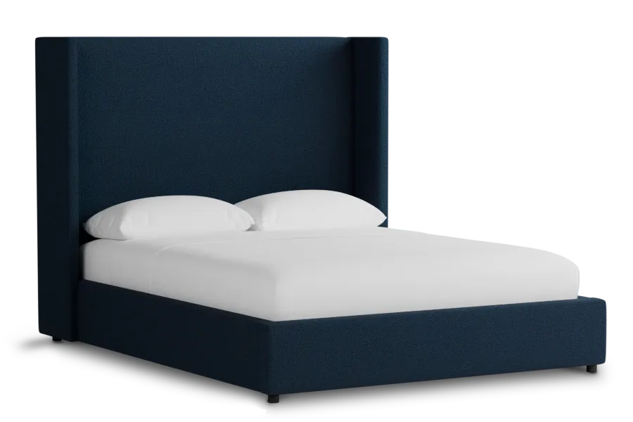 Captiva Elite Navy 60" Upholstered Shelter Bed