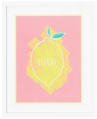 Lemony Multicolored Framed Wall Art