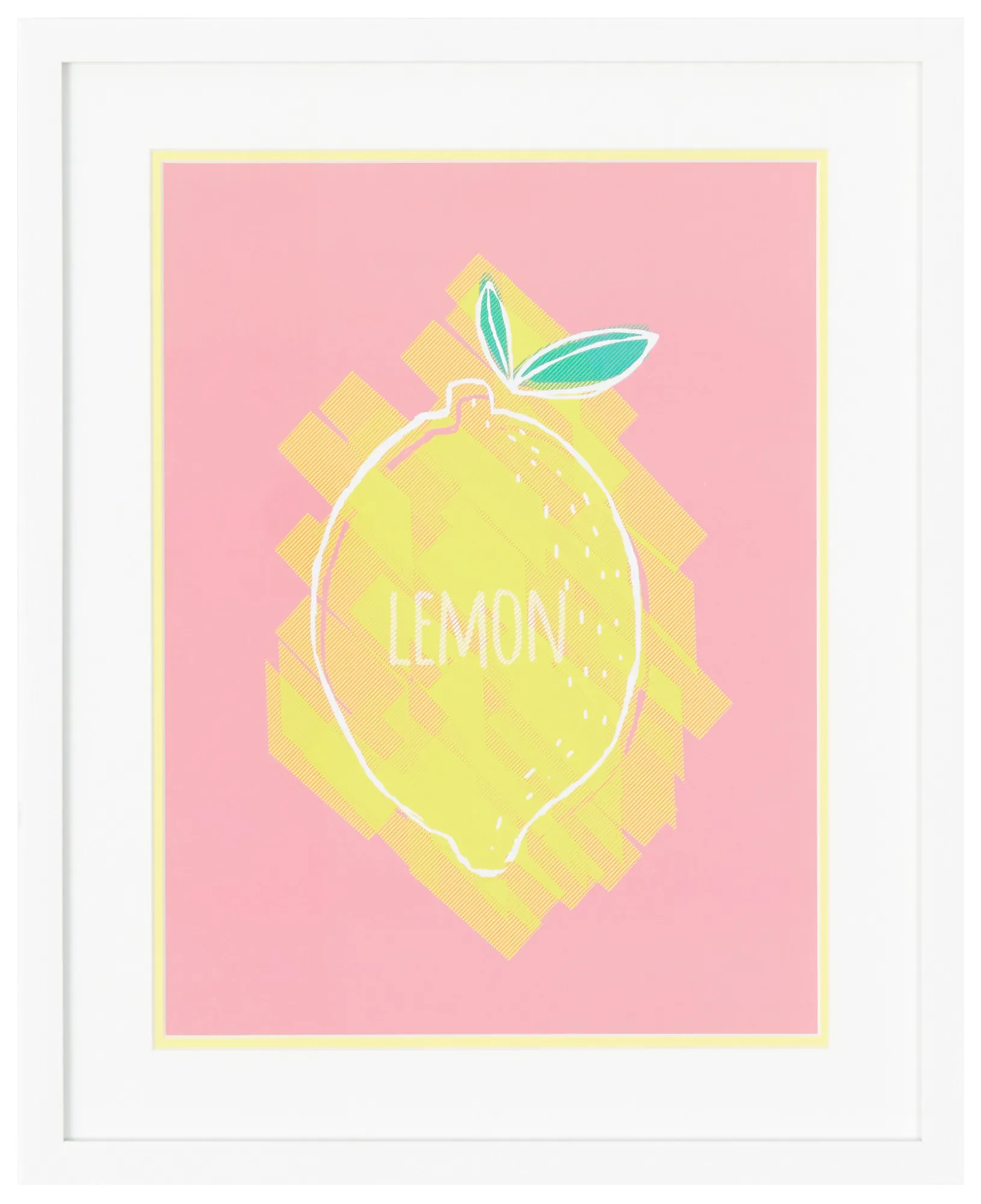Lemony Multicolored Framed Wall Art