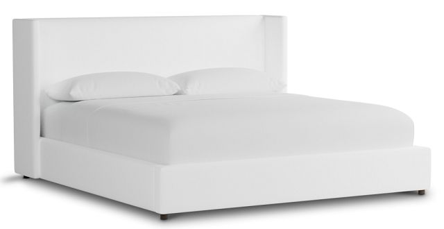 Captiva Peyton White 48" Upholstered Shelter Bed