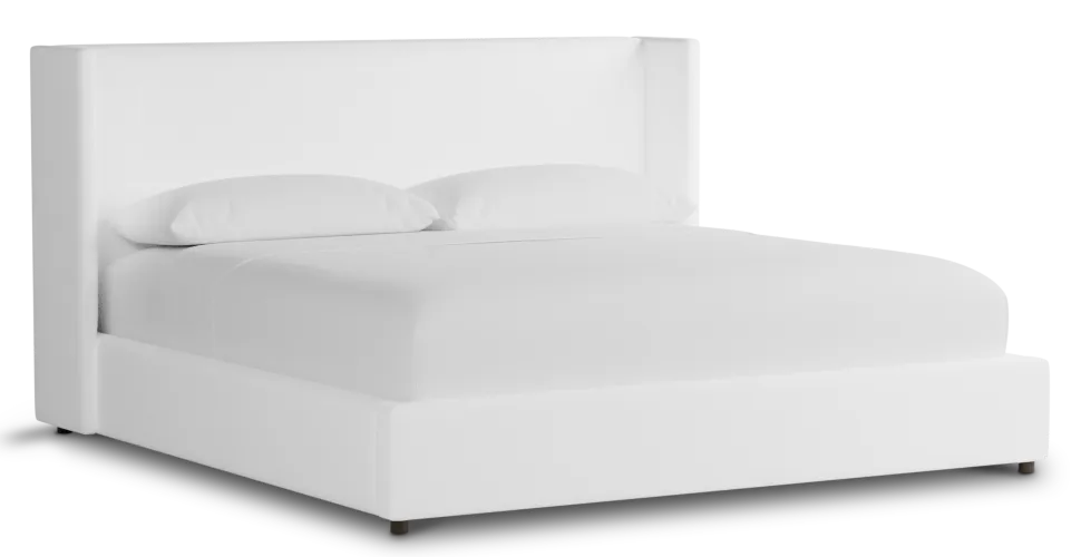 Captiva Peyton White 48" Upholstered Shelter Bed