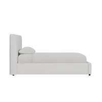 Grayton Lucy Light Beige 44" Upholstered Platform Bed