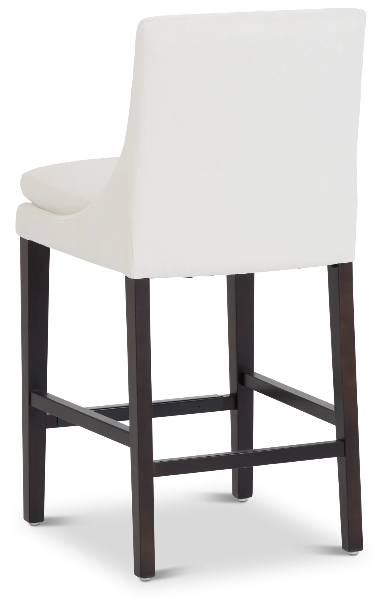 Tito White 24" Upholstered Barstool
