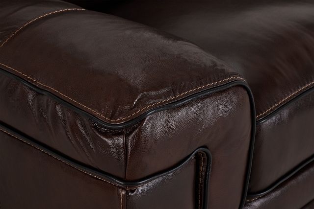 Alexander Dark Brown Leather Sofa (6)