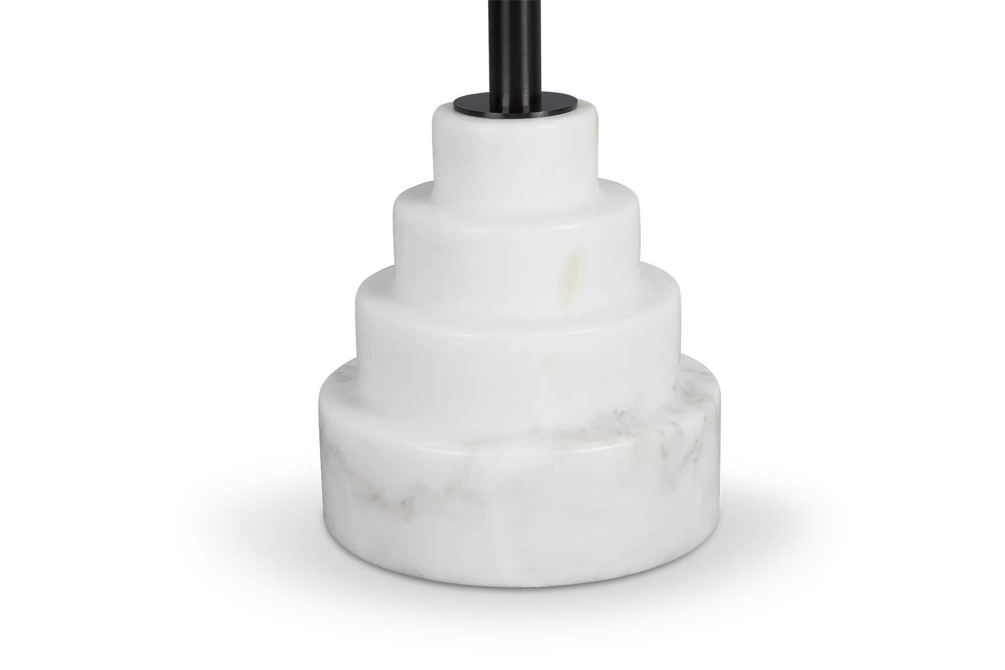 Argo Gray Marble Round End Table