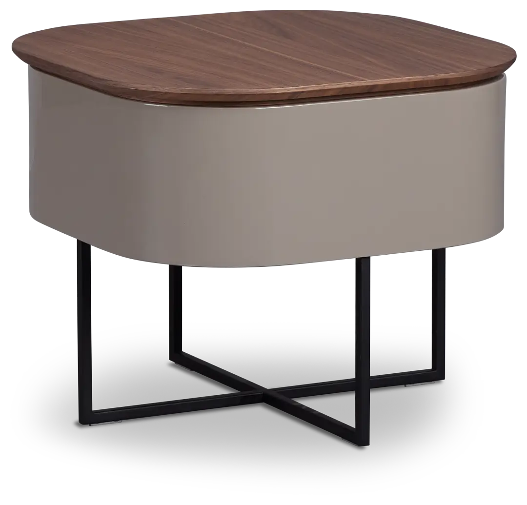 Harlan Gray Round End Table Harlan Gray Round End Table