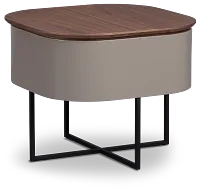 Harlan Gray Round End Table