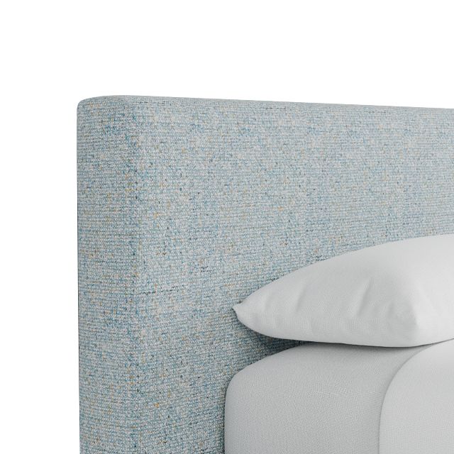 Grayton Natural Beauty Light Blue 44" Upholstered Platform Bed