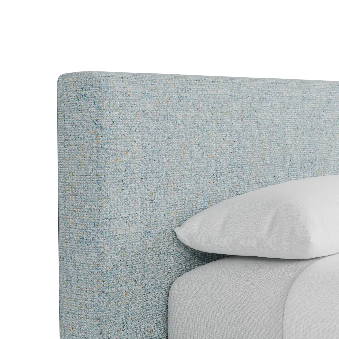 Grayton Natural Beauty Light Blue 44" Upholstered Platform Bed Grayton Natural Beauty Light Blue 44" Upholstered Platform Bed